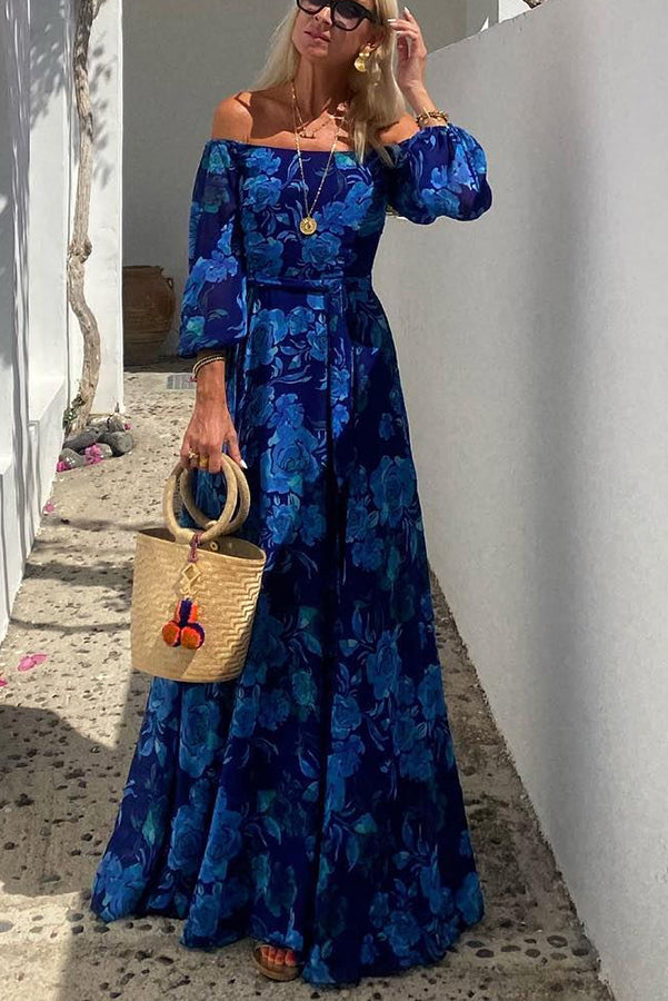 Francesca | Off-Shoulder Floral Maxi Dress