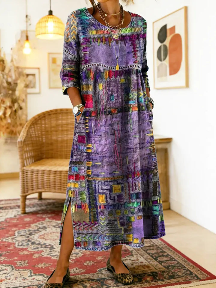 Imogen | Printed Midi Dress