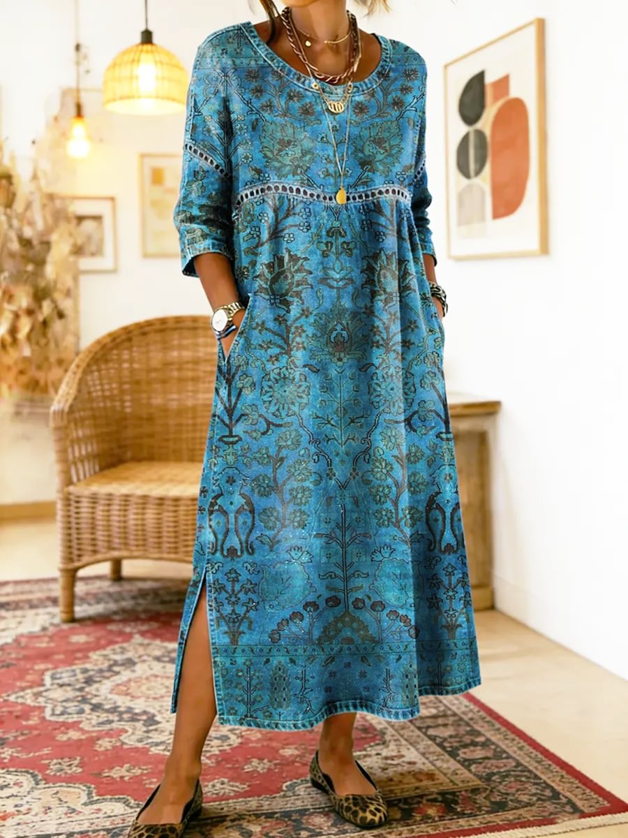 Molly | Printed Midi Dress