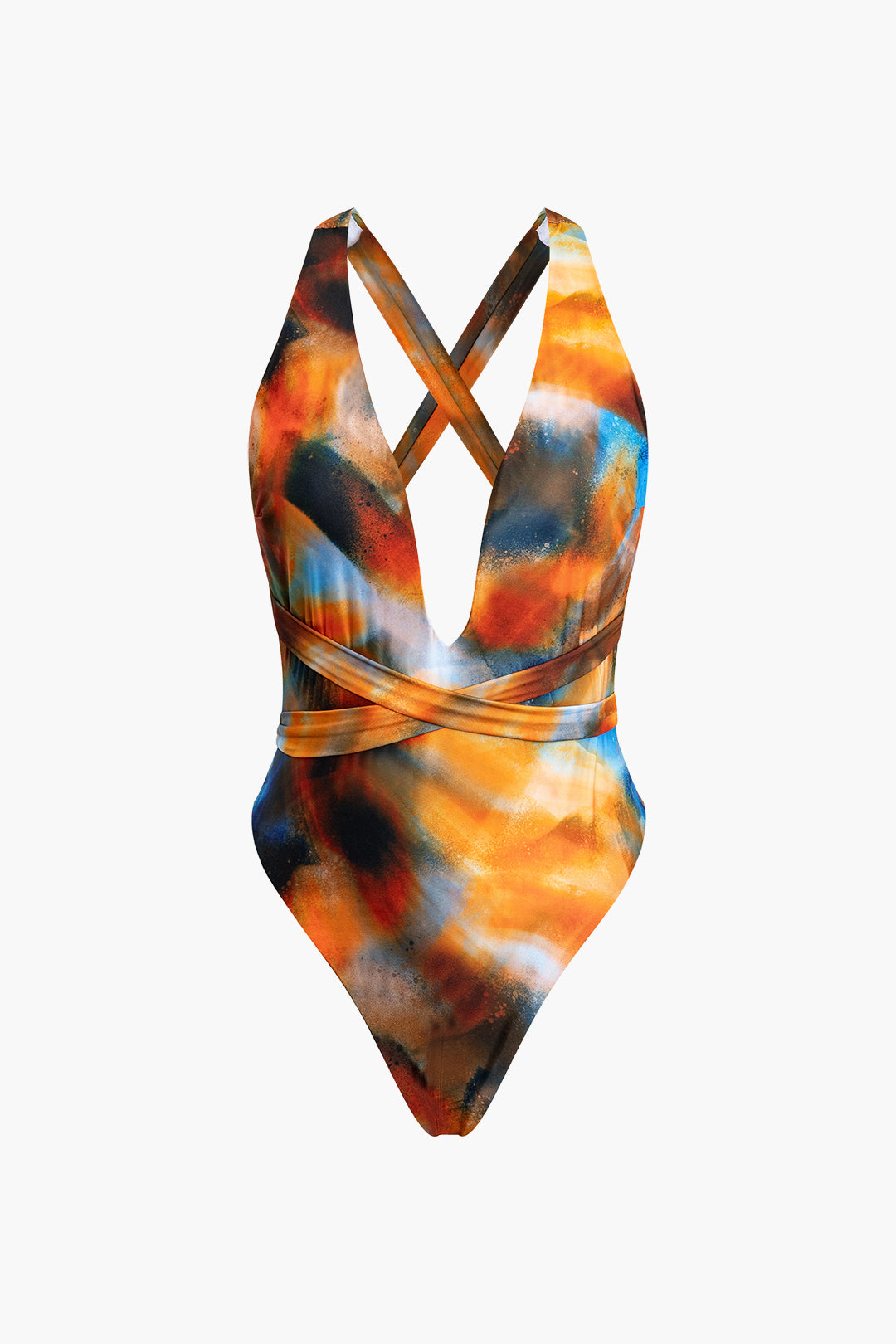 Susan | Watercolour Wrap Swimsuit Set