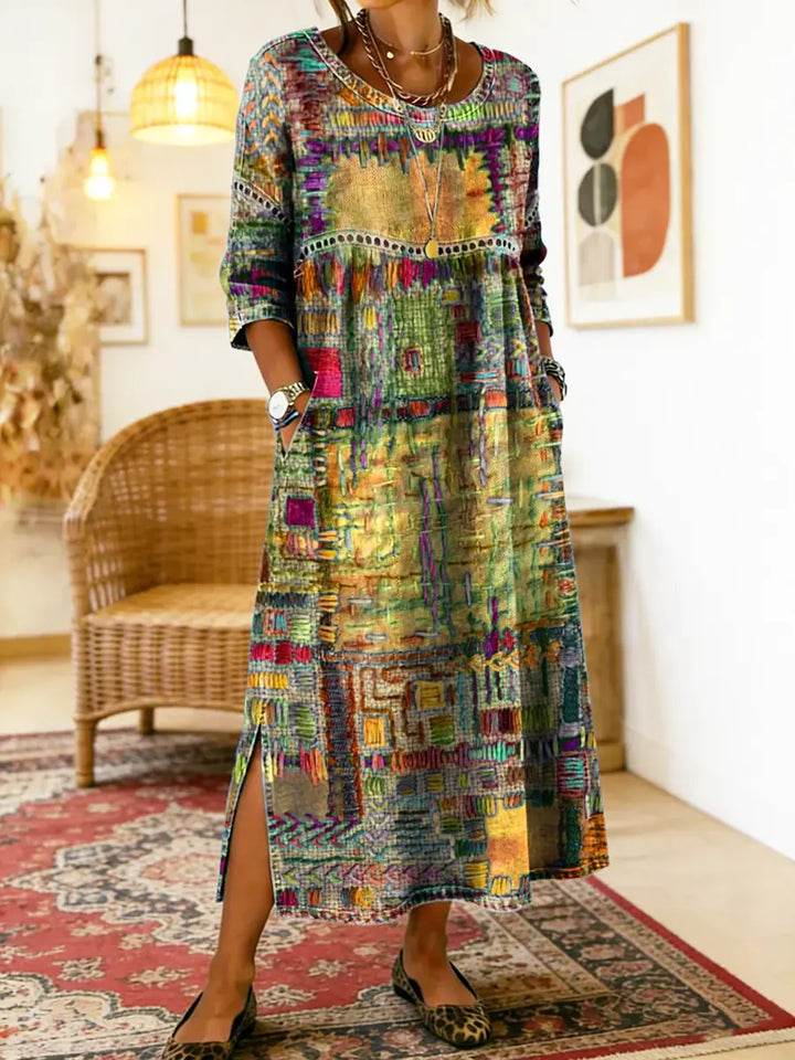 Imogen | Printed Midi Dress
