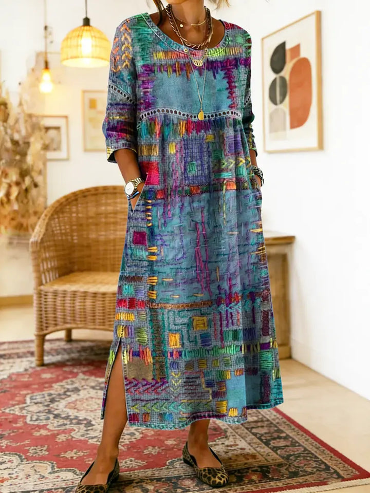 Imogen | Printed Midi Dress