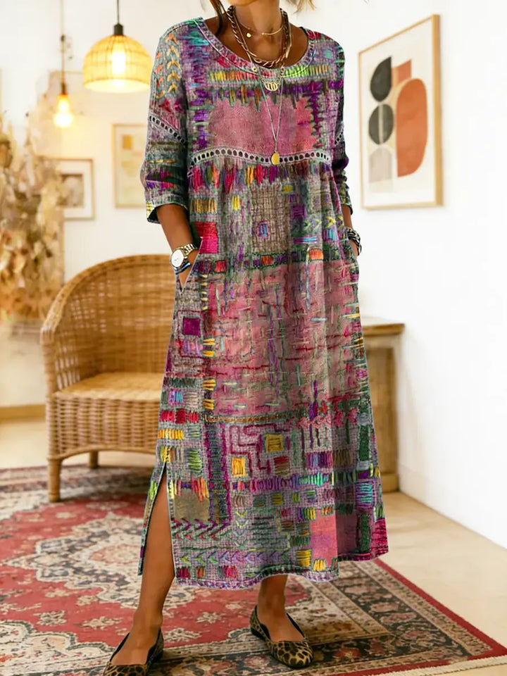 Imogen | Printed Midi Dress