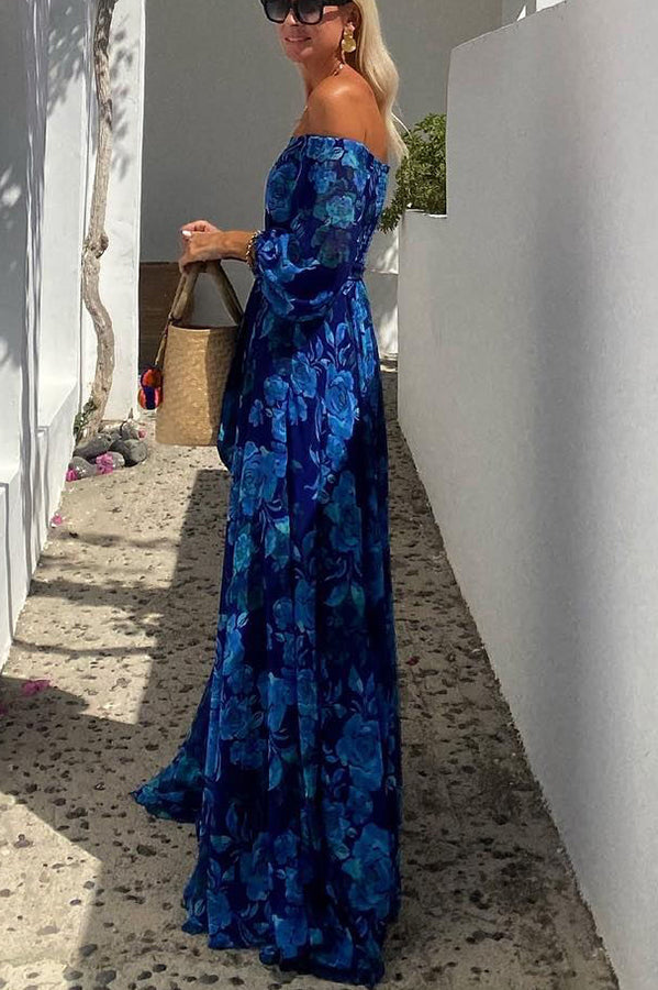 Francesca | Off-Shoulder Floral Maxi Dress