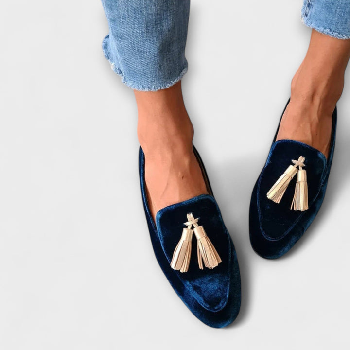 Lesley | Vintage Fringe Loafers