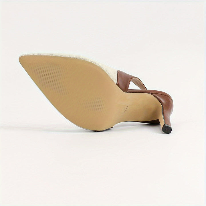 Isabella | Contrast Slingback Heels