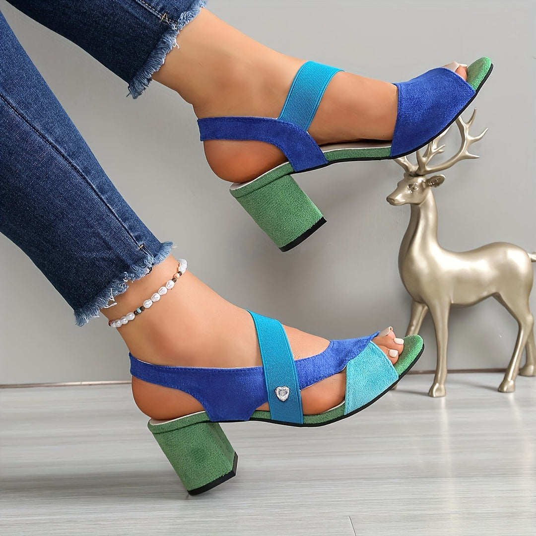 Elara | Comfortable Heels with Crossed Straps