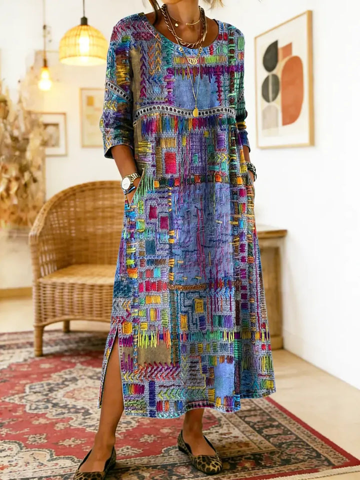 Imogen | Printed Midi Dress