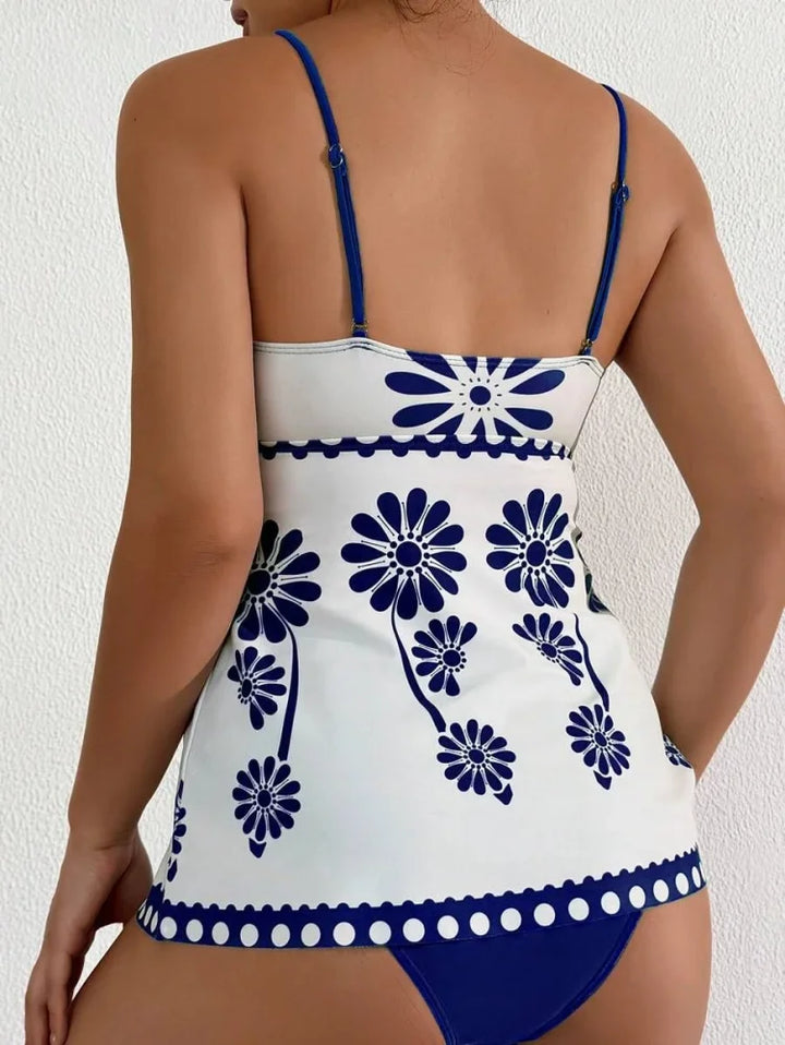 Daisy | Print Tankini Set with Tummy Coverage