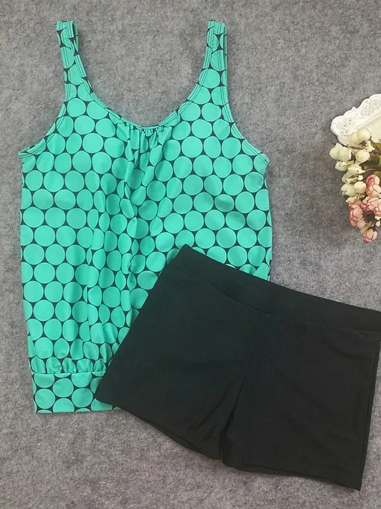 Louisa | Polka dot tankini set