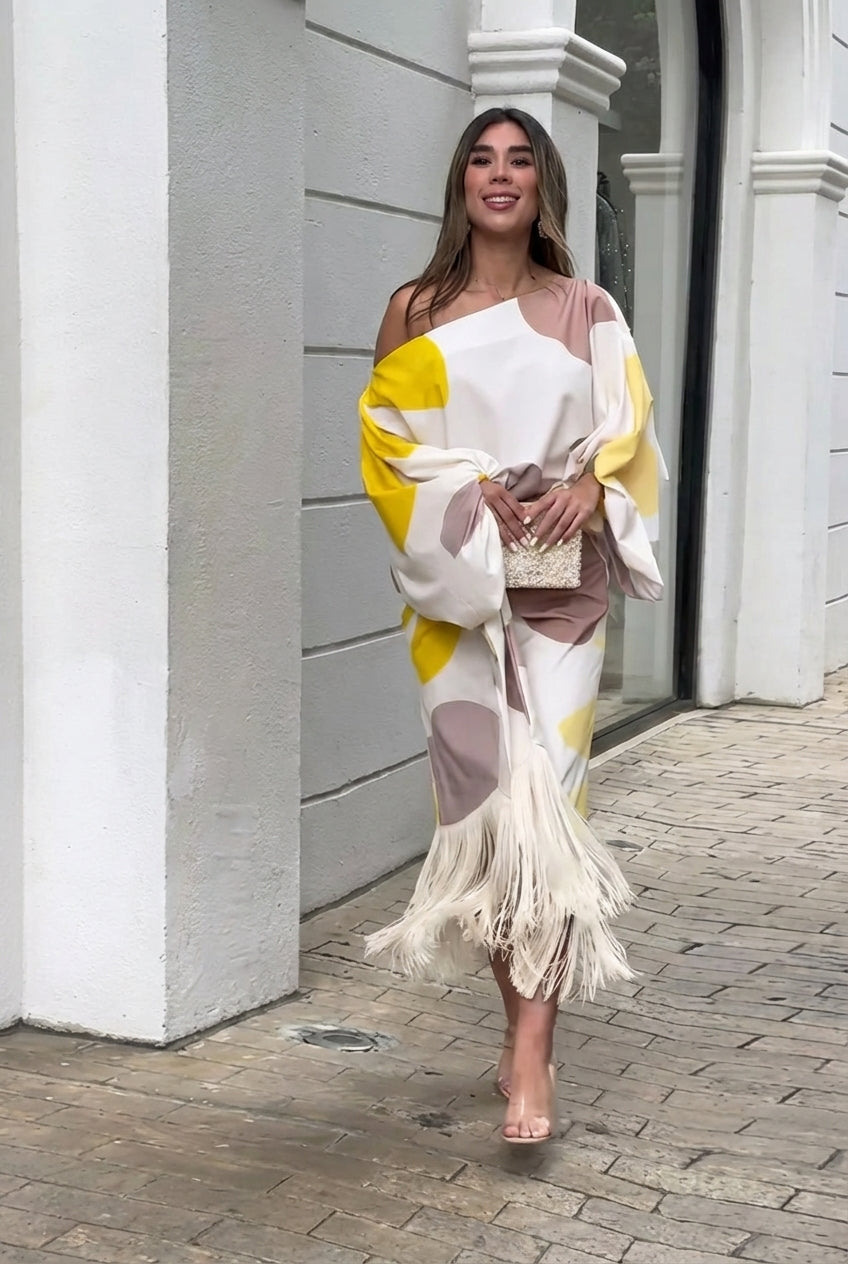Dorothea | Two-piece set with fringe