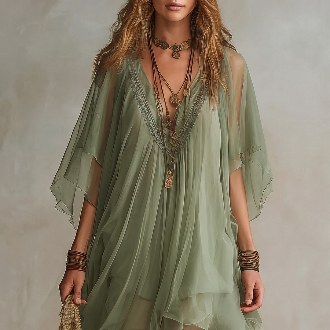 Liora | Green Mini Dress