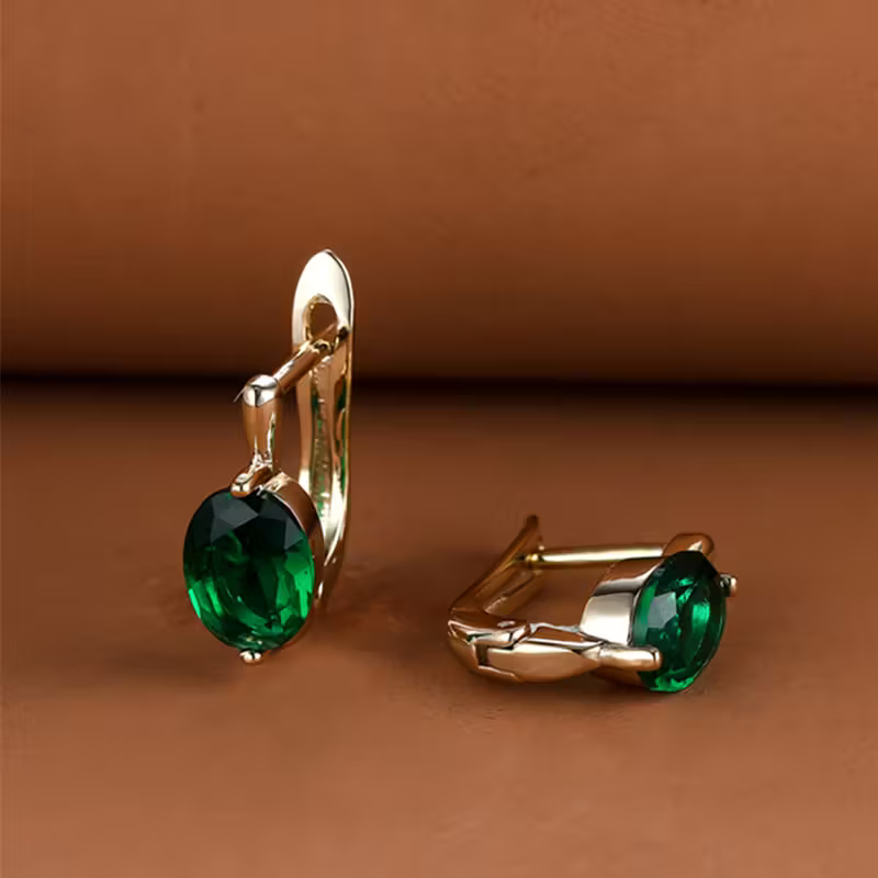 Phoebe | Oval Glow Earrings