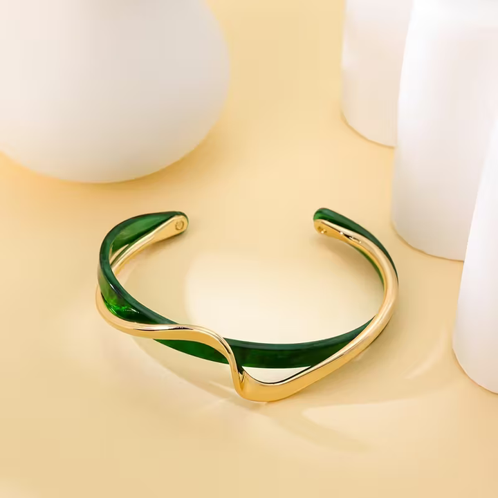 Emerald | Wave Bracelet