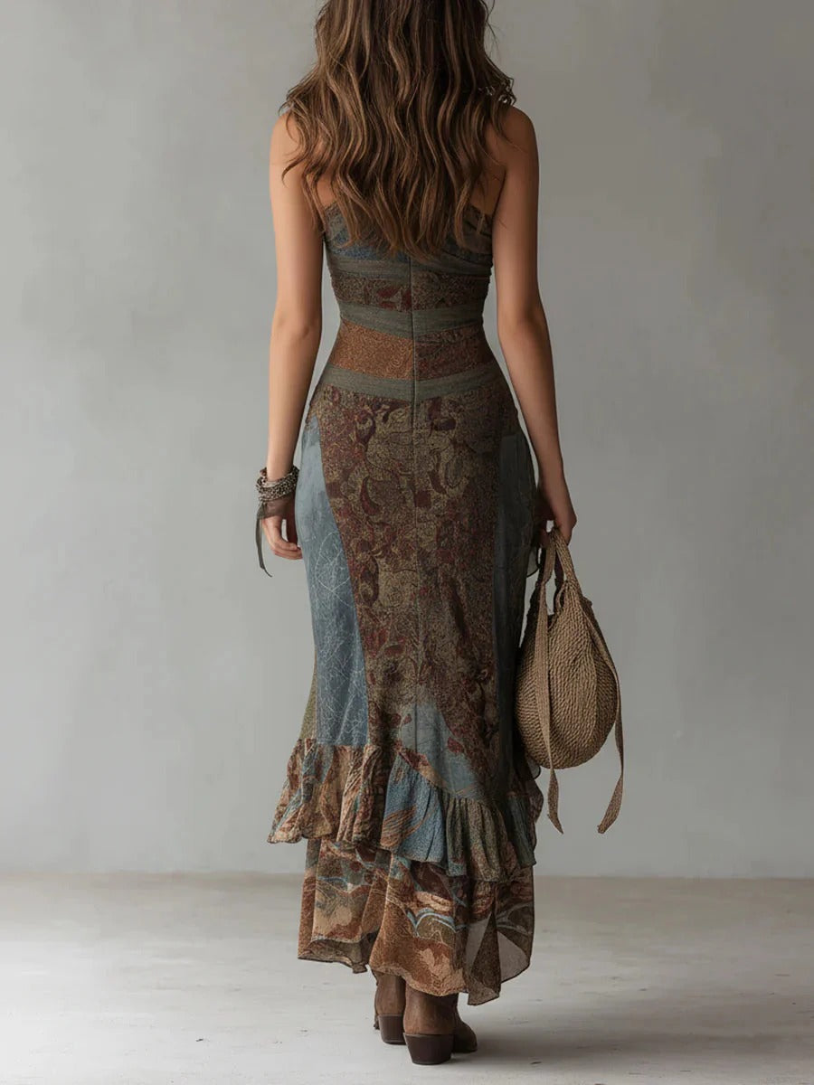 Violet | Long asymmetrical dress