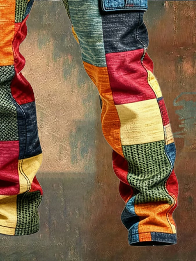 Evan | Men’s Patchwork Cargo Pants