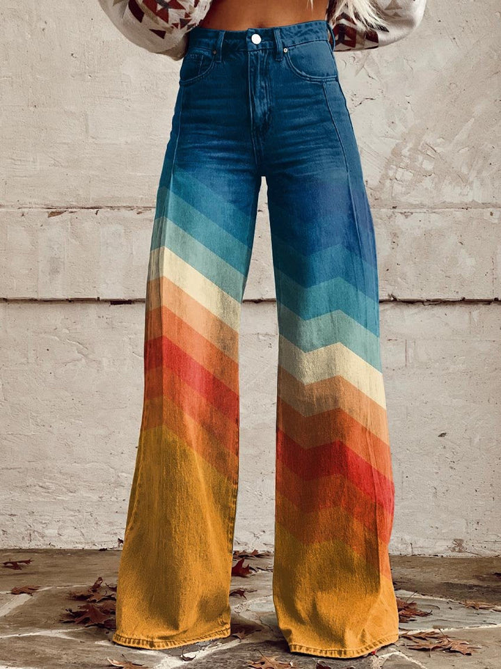 Angela | Retro Zigzag Pants