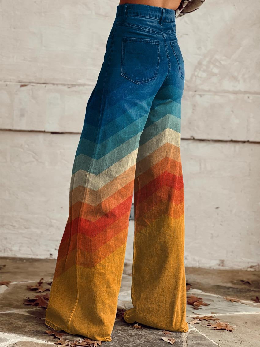 Angela | Retro Zigzag Pants