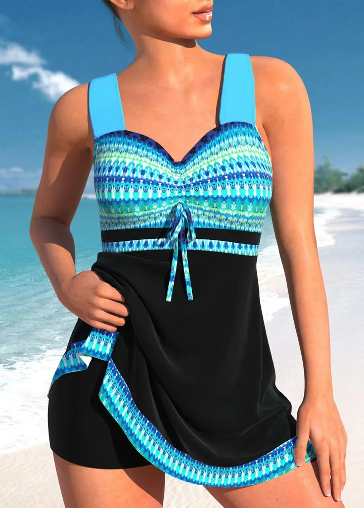 Veronica | Full Coverage Navy Swimsuit